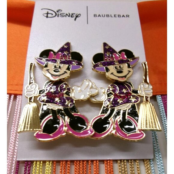 Disney X Baublebar Minnie Mouse Halloween Witch Earrings - Picture 2 of 6